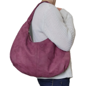 Shoulder bag Hobo bag Burgundy Vegan leather Plum color UNIVERSAL THREAD